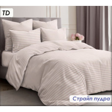 Постільний комплект Страйп пудра