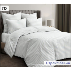 Постільний комплект Страйп білий