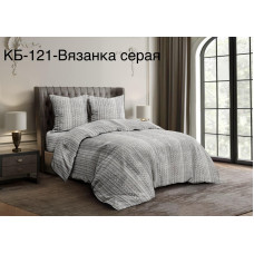 Комплект постільної білизни фланель сірий