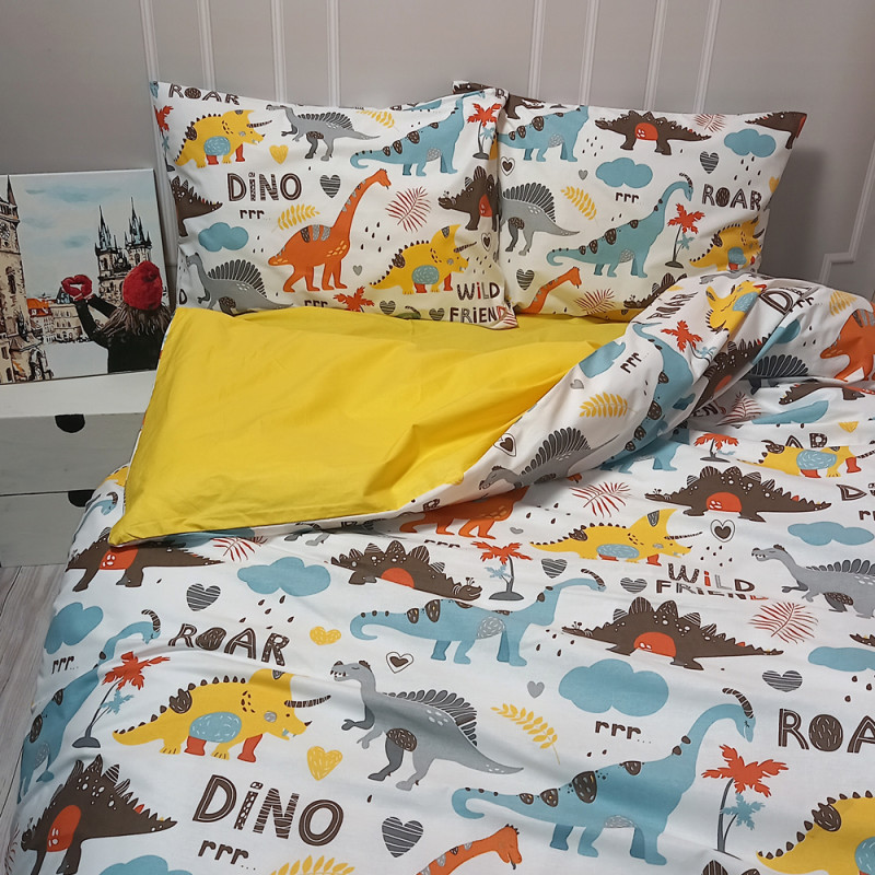 Постільна білизна Динозаври Ранфорс MERISET - (550656)