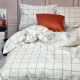 Постільна білизна Тартан білий ранфорс MERISET - (560794)