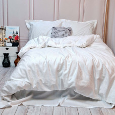 Постільна білизна Жакард WHITE ELEGANT сатин MERISET - (560793)