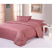 Постільна білизна MAUVE Elite Сатин страйп MERISET - Двоспальний на резинці (550134)