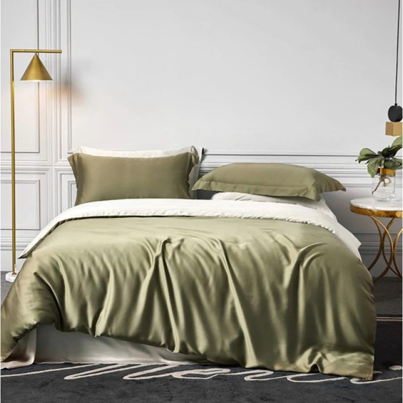 Постільна білизна OLIVE Premium Сатин однотон MERISET - Євро (550231)