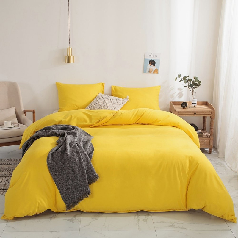 Постільна білизна Жовтий Ранфорс MERISET - Полуторний (550265)