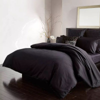 Постільна білизна BLACK Premium Сатин однотон MERISET - Полуторний (550380)