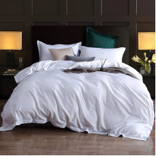 Постільна білизна WHITE Premium Сатин однотон MERISET - Двоспальний (550384)
