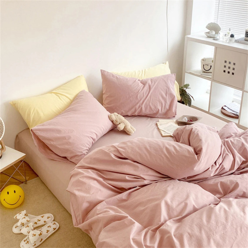 Постільна білизна Пудра Ранфорс MERISET - Полуторний на резинці (550690)