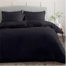 Постільна білизна Чорний Ранфорс MERISET - Євро (550098)