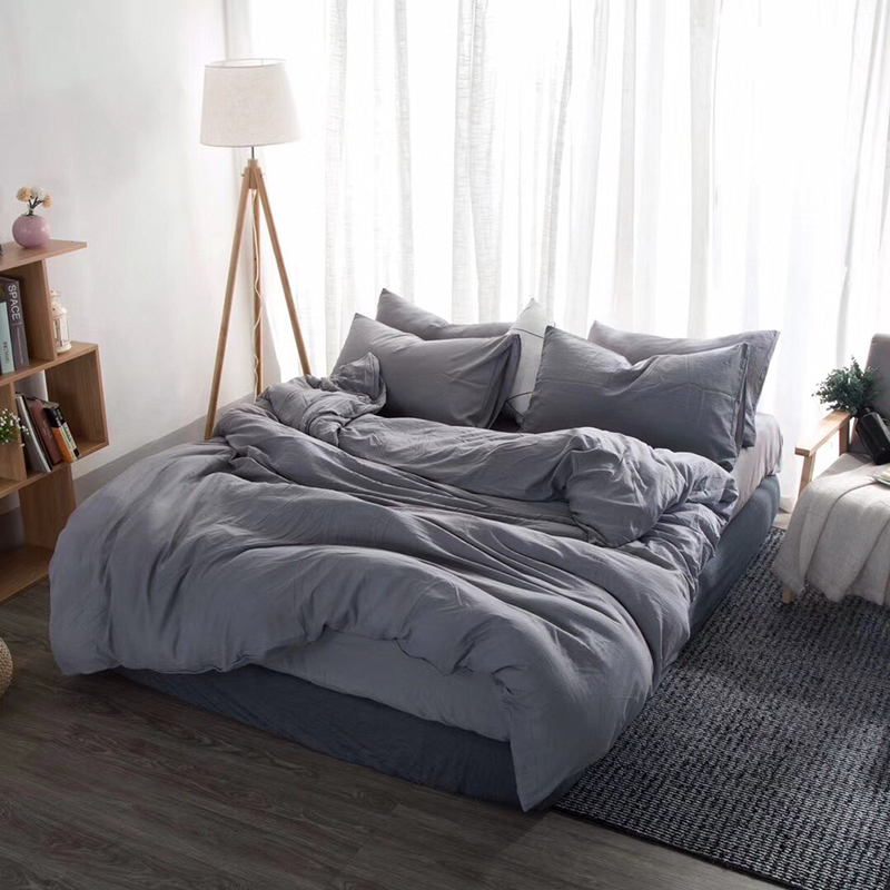 Постільна білизна Сірий Ранфорс MERISET - Двоспальний (550099)