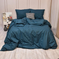 Постільна білизна Морська хвиля Ранфорс MERISET - Двоспальний (550116)