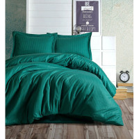 Постільна білизна GREEN Elite Сатин страйп MERISET - Двоспальний (550131)