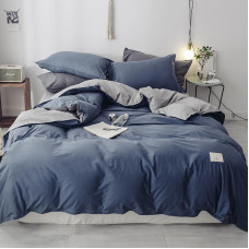 Постільна білизна ДУЕТ Джинс/Сірий Ранфорс MERISET - Євро (550221)