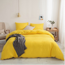 Постільна білизна Жовтий Ранфорс MERISET - Євро на резинці (550265)