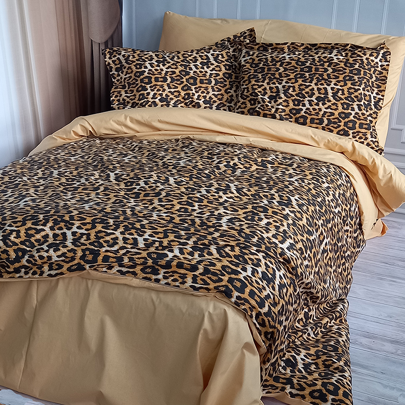 Постільна білизна Леопард Ранфорс MERISET - Євро (550290)