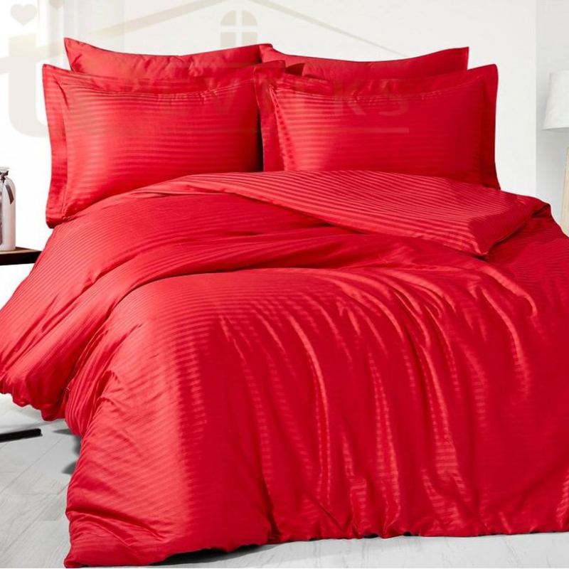 Постільна білизна RED Elite Сатин страйп MERISET - Сімейний (550387)