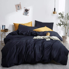 Постільна білизна ROYAL NAVY Premium Сатин однотон MERISET - Двоспальний на резинці (550392)