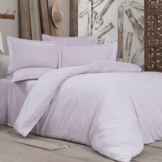 Постільна білизна LIGHT LILAC Elite Сатин страйп MERISET - Сімейний (550395)