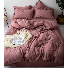 Постільна білизна Маув Ранфорс MERISET - Євро (550399)
