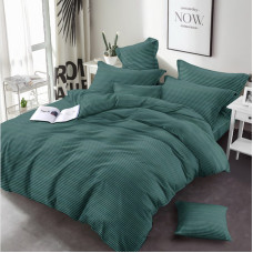 Постільна білизна Зелений Бязь люкс MERISET - Двоспальний на резинці (550478)