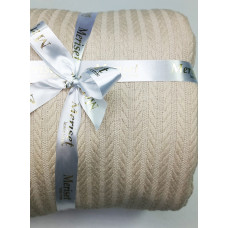 Покривало Піке КОСИЧКА Ніжна пудра MERISET - 230х260 (550483)