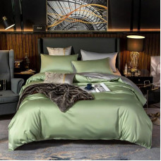 Постільна білизна GREEN FOG Premium Сатин однотон MERISET - Сімейний (550500)