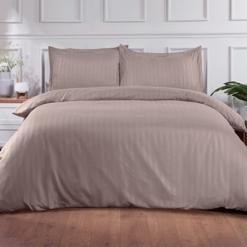 Постільна білизна COCOA Elite Сатин страйп MERISET - Євро на резинці (550556)