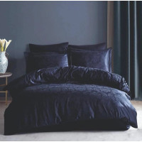 Постільна білизна BLACK DAMASK Жакард MERISET - Євро (550650)