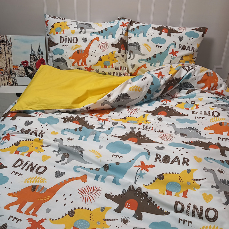 Підліткова постільна білизна Динозаври Ранфорс MERISET - Підлітковий 1,5 (550657)