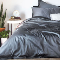 Постільна білизна GRAPHITE Premium Сатин однотон MERISET - Двоспальний (550677)