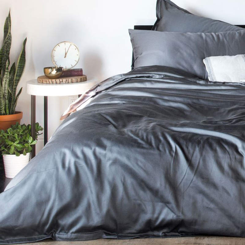 Постільна білизна GRAPHITE Premium Сатин однотон MERISET - Полуторний (550677)