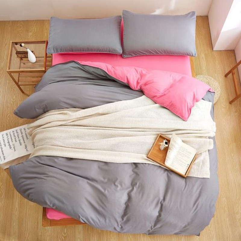 Постільна білизна ДУЕТ Сірий/Барбі Ранфорс MERISET - Сімейний (550693)