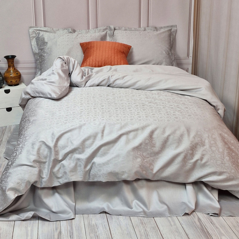 Постільна білизна HEART Platinum жакард MERISET - Двоспальний (560036)