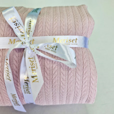 Покривало Піке КОСИЧКА Рожева пудра MERISET - 220х230 (560038)