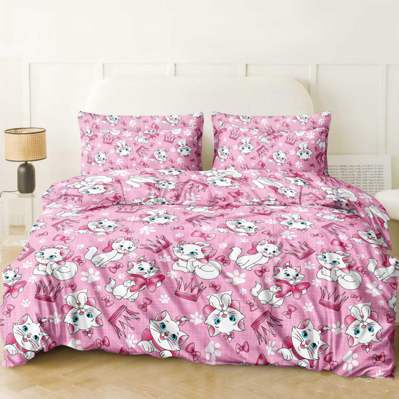 Постільна білизна Леді Кет Бязь Люкс MERISET - Сімейний на резинці (560690)