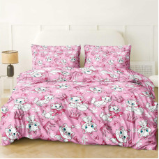 Постільна білизна Леді Кет Бязь Люкс MERISET - Євро на резинці (560690)