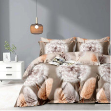 Постільна білизна Ніжна кульбабка Сатин MERISET - Полуторний на резинці (560705)