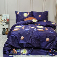 Постільна білизна Планети Сатин MERISET - Двоспальний на резинці (560778)