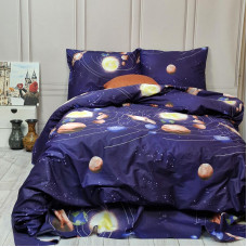Постільна білизна Планети Сатин MERISET - Сімейний (560778)