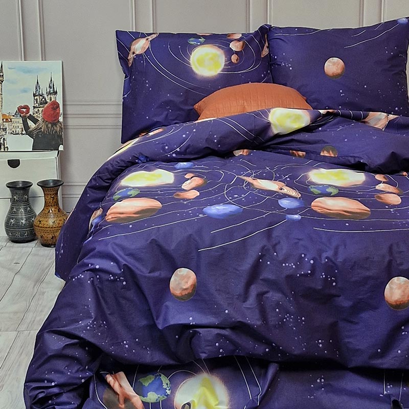 Підліткова постільна білизна Планети Сатин MERISET - Підлітковий 1,5 (560779)