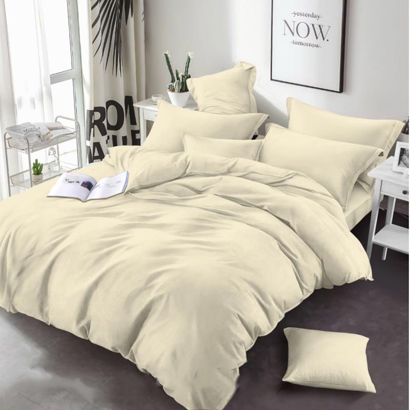 Постільна білизна Молочна однотонна Бязь MERISET - Двоспальний (560780)