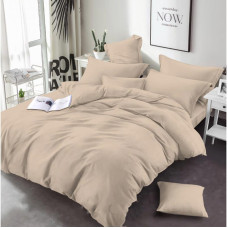 Постільна білизна Бежева однотонна Бязь MERISET - Полуторний на резинці (560782)