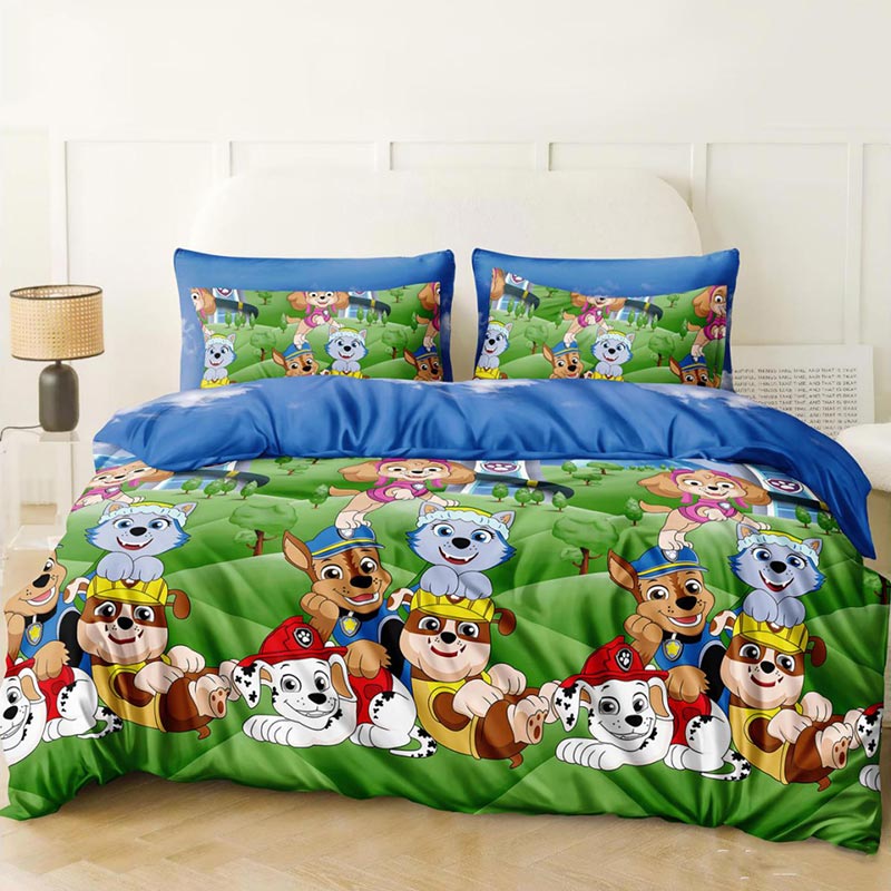 Постільна білизна Щенячий патруль Бязь MERISET - Євро на резинці (560788)