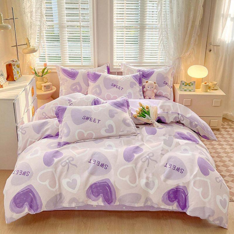 Постільна білизна Солодкі сердечки Бязь Люкс MERISET - Сімейний (560797)