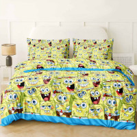 Постільна білизна Губка Боб Бязь Люкс MERISET - Полуторний на резинці (560688)