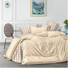 Постільна білизна Сатин Картаті сердечка MERISET - Сімейний (560799)