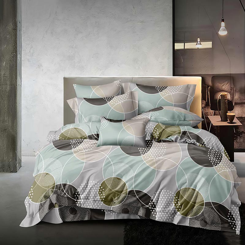 Постільна білизна Сатин Бульбашки MERISET - Полуторний на резинці (560801)