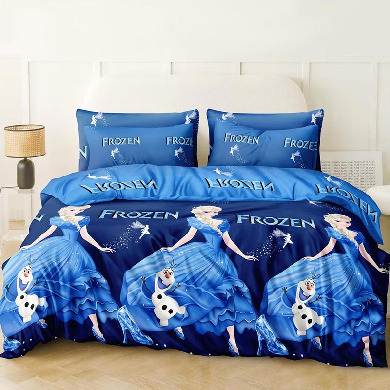 Постільна білизна Бязь Люкс Frozen MERISET - Полуторний на резинці (560812)