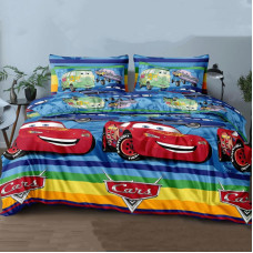 Постільна білизна Бязь Люкс Молнія Маквін MERISET - Полуторний на резинці (560816)