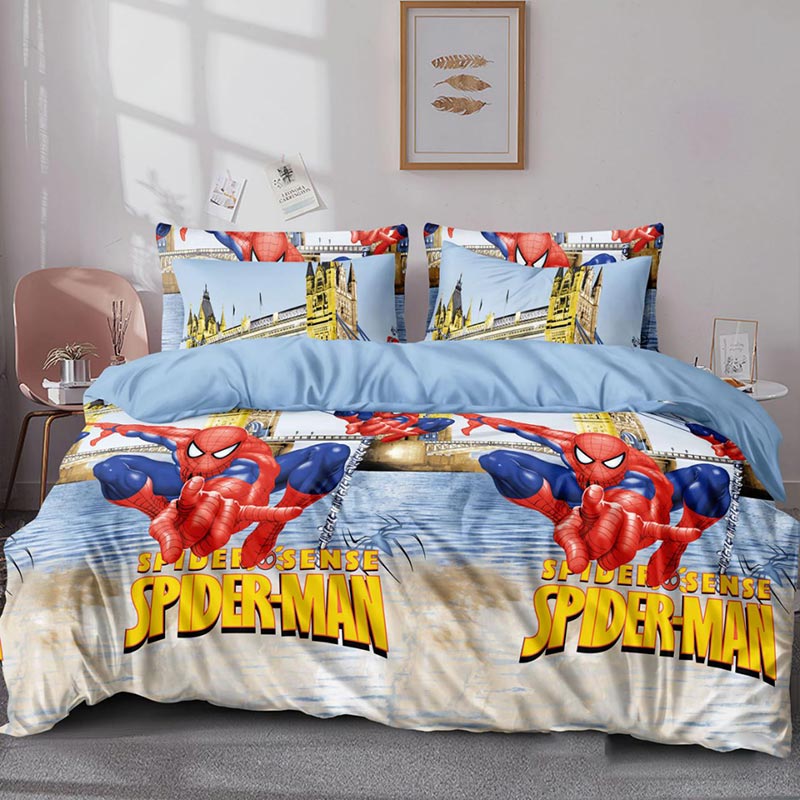 Постільна білизна Бязь Люкс Людина павук MERISET - Двоспальний на резинці (560818)